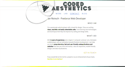 Desktop Screenshot of coded-aesthetics.com